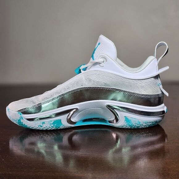 Nike Air Jordan XXXVI 36 Low PF Guo Ailun Women's 10 Silver Jade DM9032-130 Shoe - Picture 10 of 17